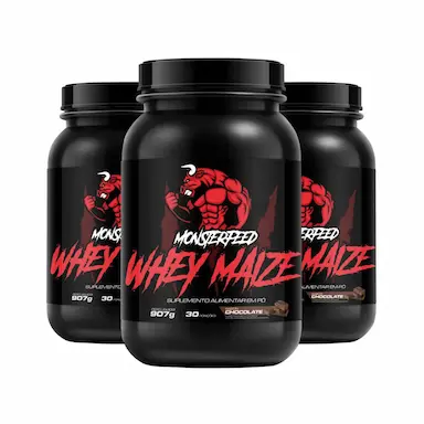 3X WHEY MAIZE (900G) - CHOCOLATE - MONSTERFEED