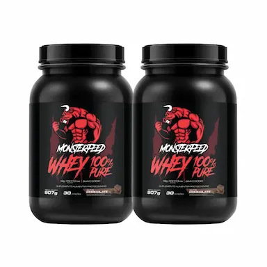 2X WHEY PROTEIN 100% SUPER PURE (907G) - CHOCOLATE - MONSTERFEED