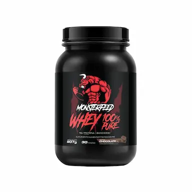 WHEY  PROTEIN 100% SUPER PURE (907G) - CHOCOLATE - MONSTERFEED