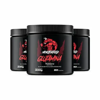 3X GLUTAMINA (300G) - MONSTERFEED