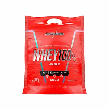 WHEY PROTEIN PURE WHEY 100% POUCH 907G COCO INTEGRALMEDICA