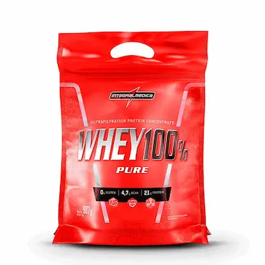 WHEY PROTEIN PURE WHEY 100% RF 907GR BAUNILHA INTEGRALMEDICA