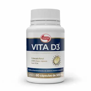 VITAMINA D3 60 CAPSULAS VITA D3 500MG VITAFOR