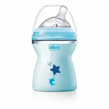 MAMADEIRA STEP UP 2M+ 250ML FLUXO MéDIO CHICCO AZUL