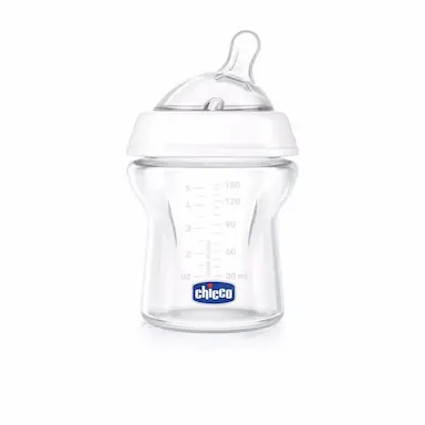 MAMADEIRA STEP UP 0M+ 150ML FLUXO NORMAL CHICCO BRANCA