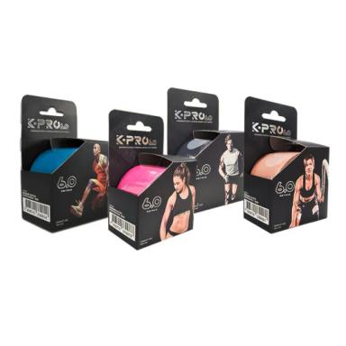 BANDAGEM ELáSTICA ADESIVA 6M X 5CM - BEGE - KIT 3 UNIDADES - K-PRO