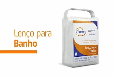 LENçO PARA BANHO NO LEITO CREMER COM 100U.