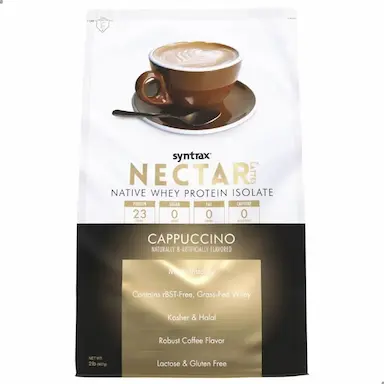WHEY PROTEIN ISOLATE NATIVE NECTAR LATTES 907G 2LBS SYNTRAX Cappuccino