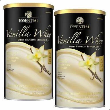 KIT 2 WHEY PROTEIN VANILLA 450G ESSENTIAL NUTRITION