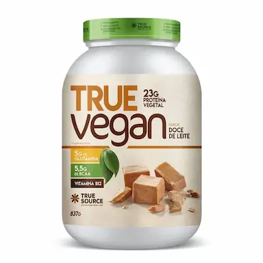 TRUE VEGAN PROTEINA VEGETAL 837G VEGANA TRUE SOURCE Chocolate COM Avelã