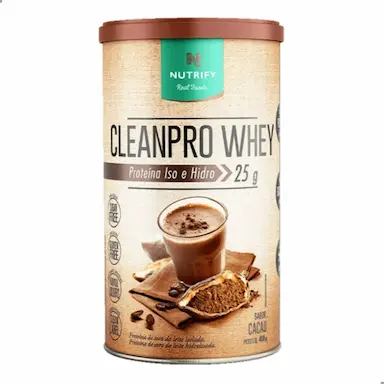 CLEAN PRO WHEY ISO E HIDRO 450G NUTRIFY Cacau