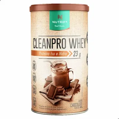 CLEAN PRO WHEY ISO E HIDRO 450G NUTRIFY Chocolate