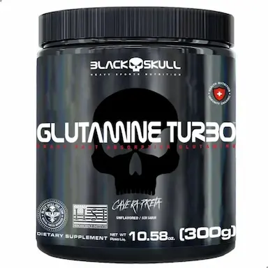 GLUTAMINA TURBO HEAVY PURE 300G BLACK SKULL Natural