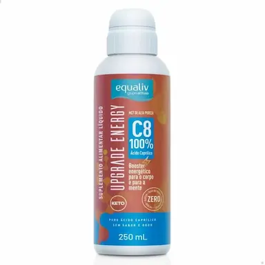MCT C8 BRIAN BOOSTER UPGRADE ENERGY 100% CAPRíLICO 250ML EQUALIV SEM Sabor