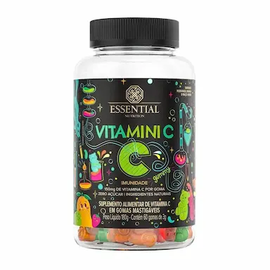 VITAMINI C IMUNIDADE INFANTIL GUMMY 60 GOMAS 180G ESSENTIAL Sabores Sortidos