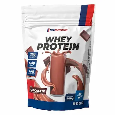100% WHEY PROTEIN ZERO LACTOSE 900G NATURAL NEW NUTRITION Chocolate