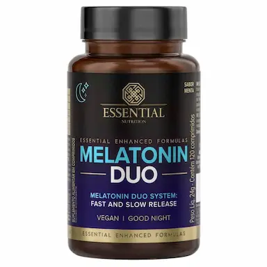 MELATONINA DUO 120 CáPSULAS – ESSENTIAL NUTRITION Menta