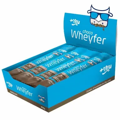 CHOCOWHEYFER 25G 12 UNIDADES 300G MAIS MU Chocolate