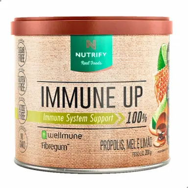 IMMUNE UP 100% SYSTEM WELLMUNE 200G NUTRIFY Própolis C/ MEL E Limão