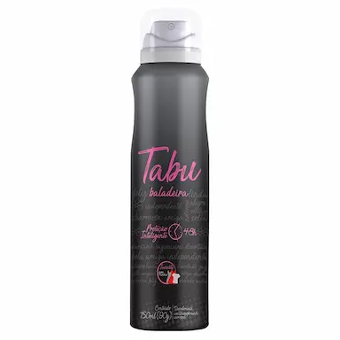 DESODORANTE AEROSOL ANTITRANSPIRANTE TABU BALADEIRA 150ML