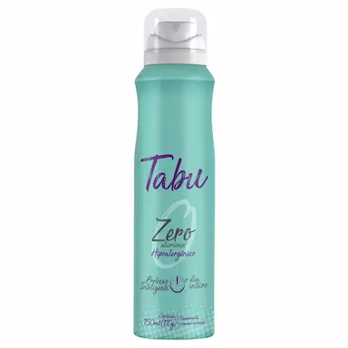 DESODORANTE AEROSOL ANTITRANSPIRANTE TABU ZERO  150ML