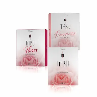 KIT DEO COLôNIA TABU VáRIAS FRAGRâNCIAS 60ML C/3