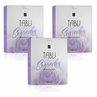 KIT DEO COLôNIA TABU SEGREDOS 60ML C/3