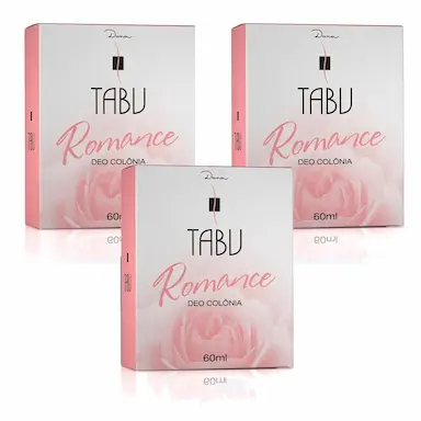 KIT DEO COLôNIA TABU ROMANCE 60ML C/3
