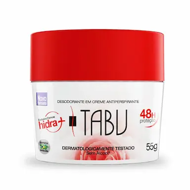 DESODORANTE CREME ANTITRANSPIRANTE TABU 55G