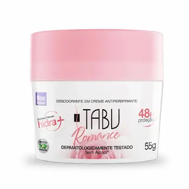 DESODORANTE CREME ANTITRANSPIRANTE TABU ROMANCE 55G