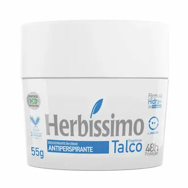 DESODORANTE CREME ANTITRANSPIRANTE TALCO HERBISSIMO 55G