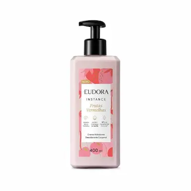EUDORA INSTANCE HIDRATANTE CORPORAL FRUTAS VERMELHAS 400ML