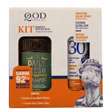 KIT SHAMPOO DAILY FRESH 220 ML + PROTETOR SOLAR FPS 30 150 ML