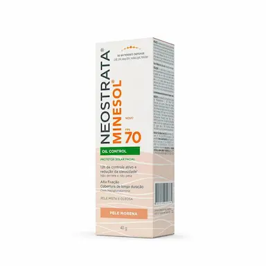 NEOSTRATA MINESOL OIL CONTROL PROTETOR SOLAR PELE MORENA FPS70 40G
