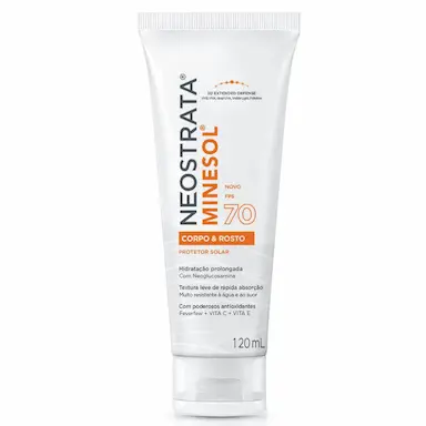 NEOSTRATA MINESOL PROTETOR CORPO E ROSTO FPS70 120ML
