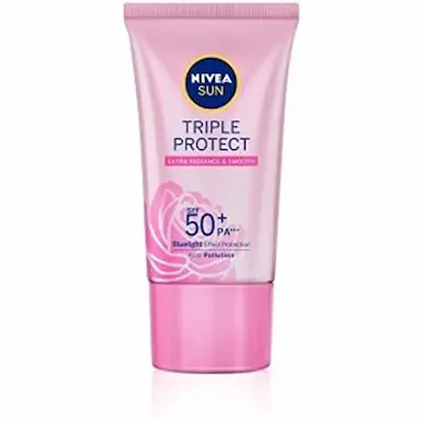 PROTETOR SOLAR FACIAL NIVEA SUN TRIPLA PROTEçãO LOçãO PELE RADIANTE FPS50 - 40ML