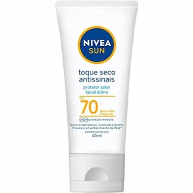 PROTETOR SOLAR NIVEA SUN FPS70 TOQUE SECO ANTISSINAIS 40ML
