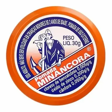 MINANCORA POMADA 30G (ANTISSéPTICO, ADSTRINGENTE E CICATRIZANTE)