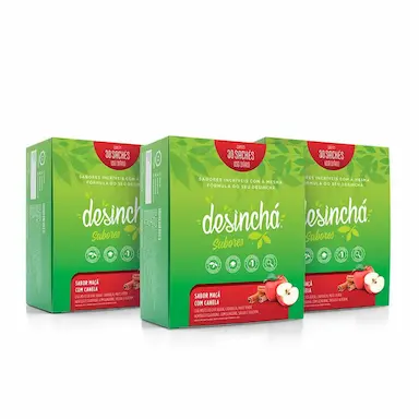 KIT 03 DESINCHá SABORES MAçã COM CANELA