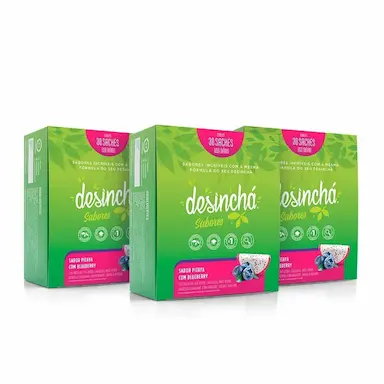KIT 03 DESINCHá SABORES PITAYA COM BLUEBERRY