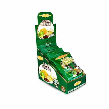 BALAS GENGIBRE-PROPOLIS-LIMAO E MEL CAIXA COM 15 UN DE 42G
