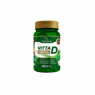 VITTA D3 (COLECALCIFEROL 2000 UI) 60 CáPSULAS 373MG HERBOLAB