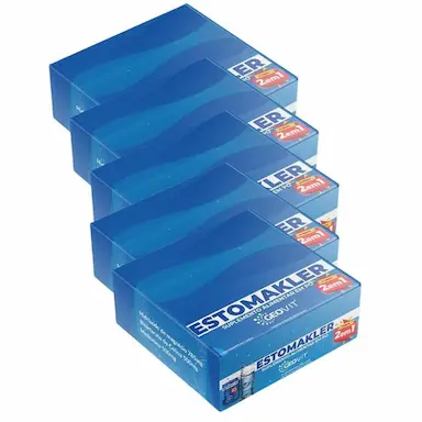 KIT 5UNI ESTOMAKLER COM 50 SACHES SEM SABOR - EUROFITO