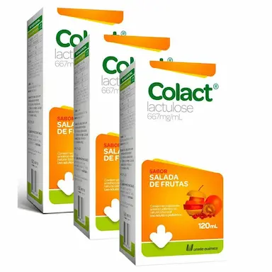 KIT 3UNI COLACT LACTULOSE 120ML SALADA DE FRUTAS - UNIãO QUíMICA