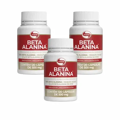 KIT 3UNI BETA ALANINA 500MG 120 CáPS - VITAFOR