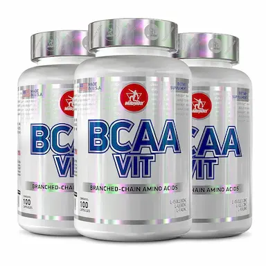 KIT 3UNI BCAA VIT 100 CáPS - MIDWAY