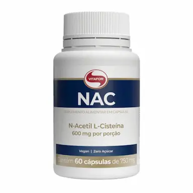 NAC N-ACETIL L-CISTEíNA 60 CáPS 750MG - VITAFOR
