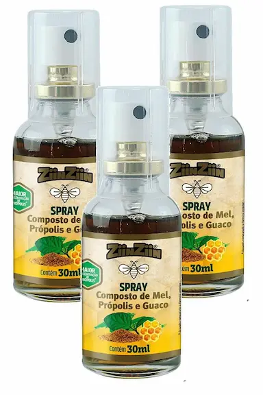 KIT 3UNI SPRAY GUACO E PRóPOLIS 30ML - ZIINZIIN