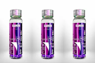 KIT 3UNI HAIR SKIN &amp;amp;AMP; NAILS GLAMOR 60 CáPS - MIDWAY