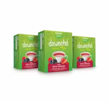 KIT 3UNI DESINCHá 10 SACHêS FRUTAS VERMELHAS